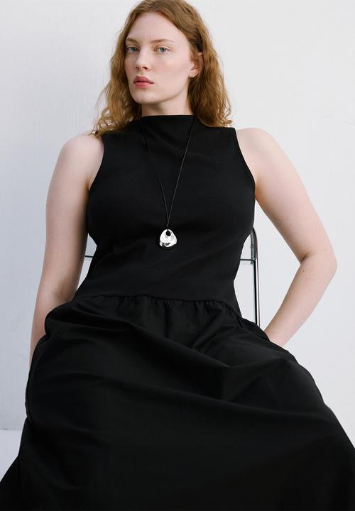 MANGO - Plus dress valvin - black