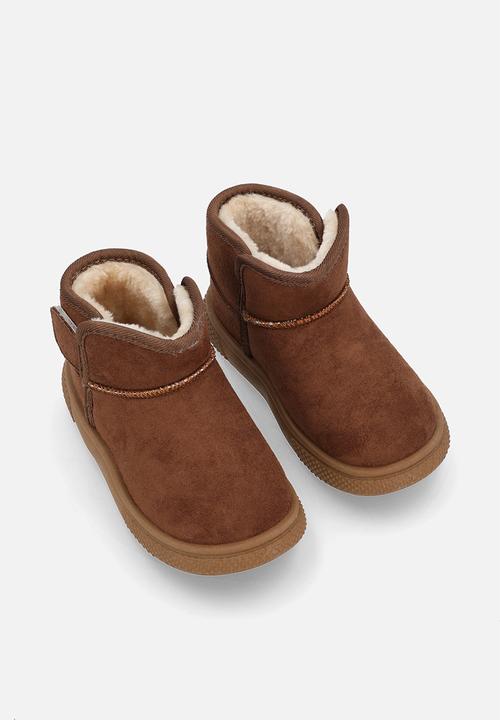 Pop Candy - Shearling lined slippers - brown