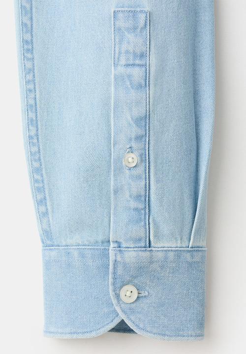 MANGO - Shirt Denim - Light Denim