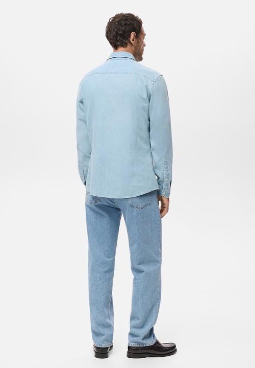 MANGO - Shirt Denim - Light Denim