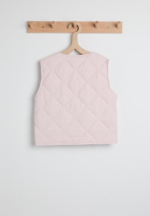 Pop Candy - Diamond quilted vest - light pink