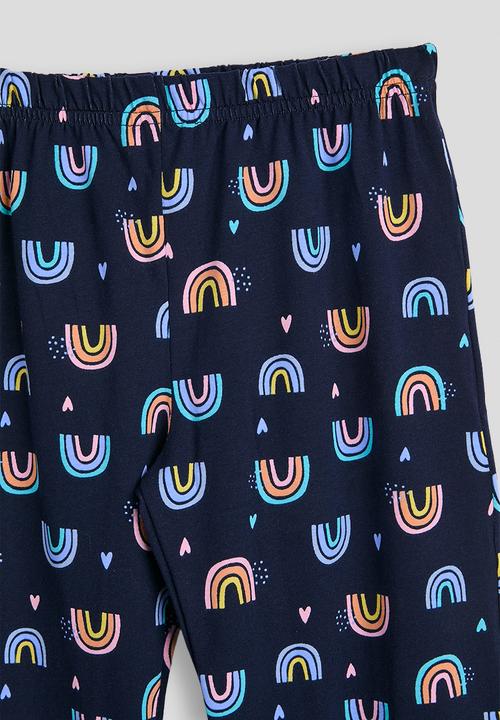 Pop Candy - Rainbow aop pj set - midnight blue