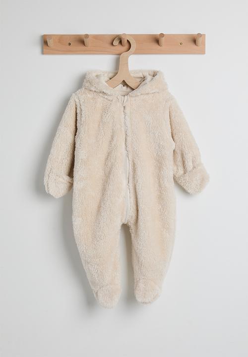 Pop Candy - Fleece bunny romper - beige