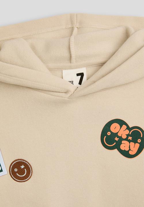 Cotton On - Sammy Oversize Hoodie & Sammy Relax Trackpant - Rainy Day/Fun Day Club Stickers