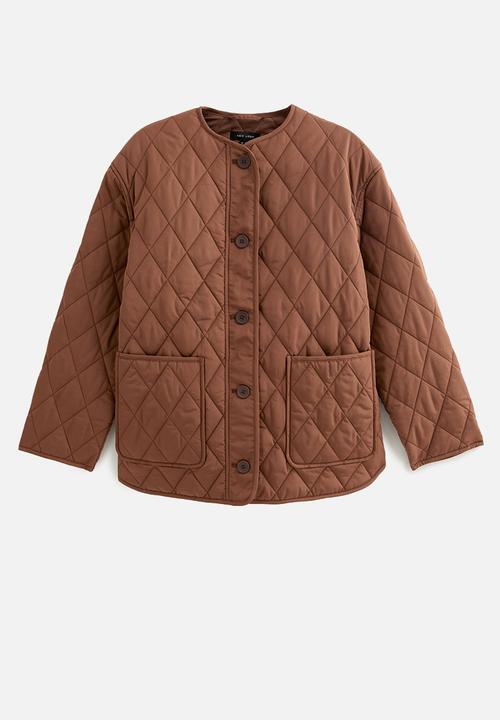 New Look - Quilted jacket - mid brown