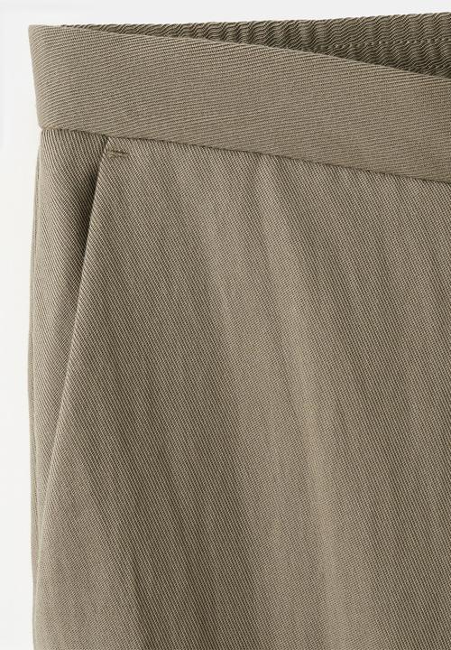 MANGO - Trousers fluid - khaki