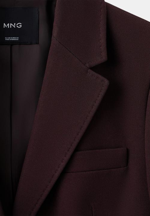 MANGO - Blazerbergen - dark red