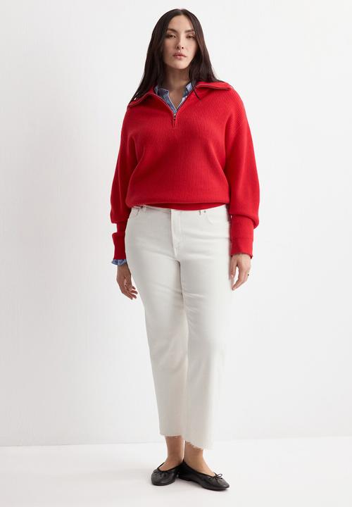 MANGO - Plus jeans sienna - white