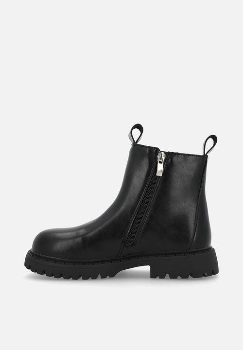 Pop Candy - Lug-sole chelsea boots - black