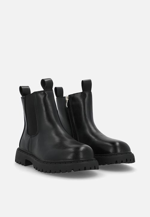 Pop Candy - Lug-sole chelsea boots - black