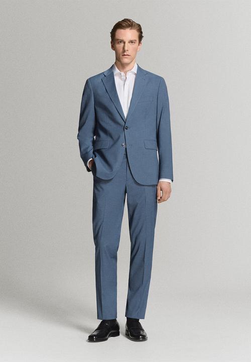 MANGO - Blazer Milan - Medium Blue