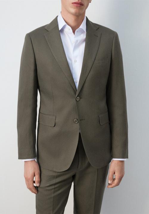 MANGO - Blazer Amalfi - Khaki