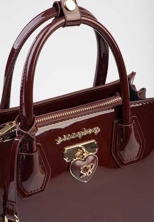 SISSY BOY - Miriam Medi Tote Patent - Burgundy