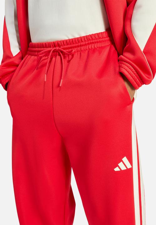 adidas Performance - Stadium Track Pants - Red pure ruby/off white