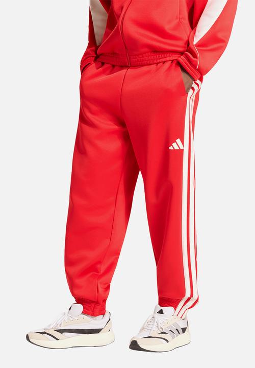 adidas Performance - Stadium Track Pants - Red pure ruby/off white