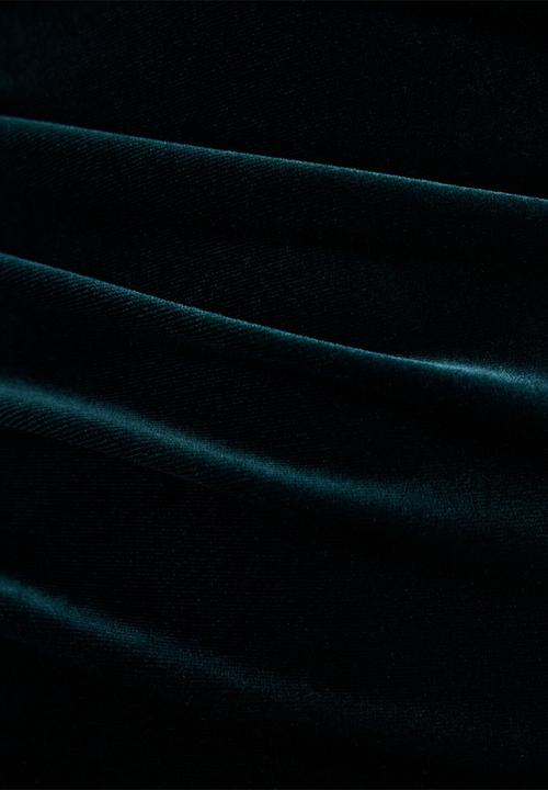 Forever New - Winslet off shoulder velvet dress in dark green