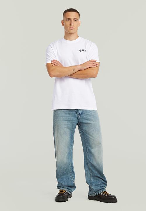 G-STAR - 90S Logo R T - White