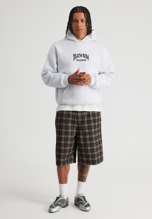 Factorie - Music Merch Hoodie - Lcn Bra Silver Marle/Death Row Records