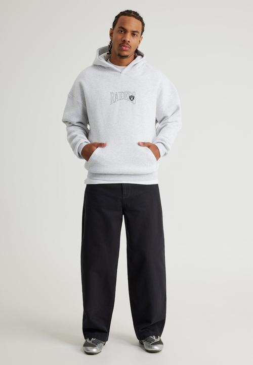 Factorie - Nfl Hoodie - Lcn Nfl Silver Marle/Raiders Outline