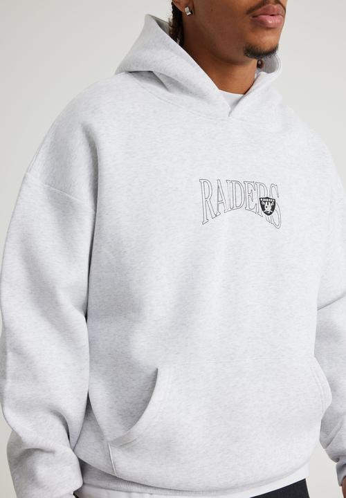 Factorie - Nfl Hoodie - Lcn Nfl Silver Marle/Raiders Outline