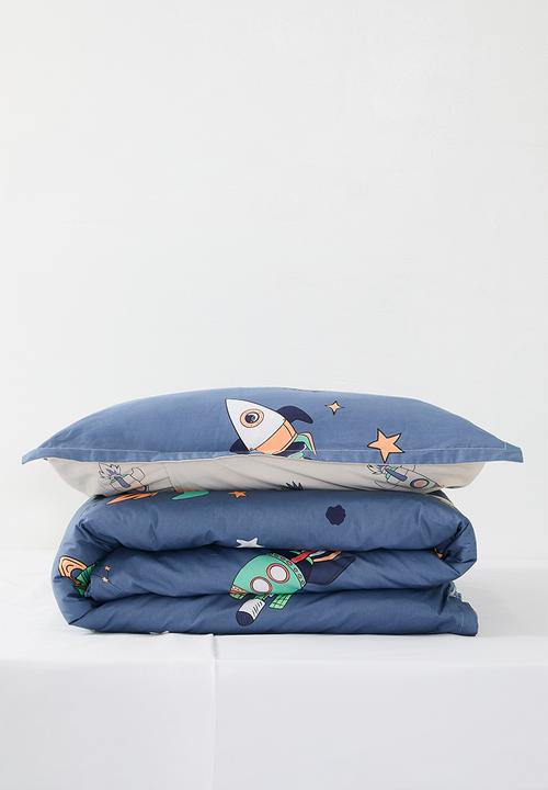 Pop Candy - 200TC space duvet cover set - dark blue