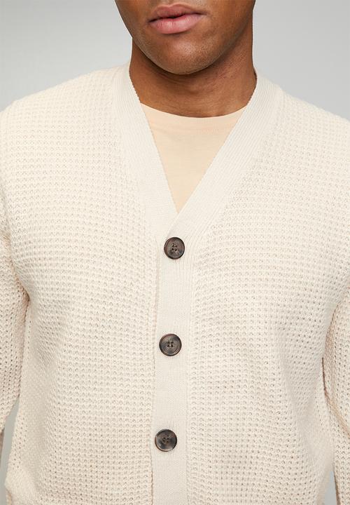 Brave Soul - Button Through Cardigan - Oatmeal