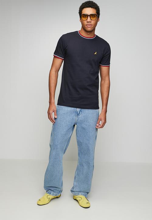 Brave Soul - Crew Neck Tee  - Rich Navy/Red/Optic White