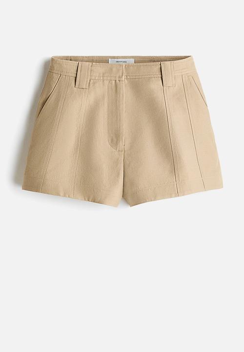 H&M - H&M Studio: Linen-blend shorts - beige