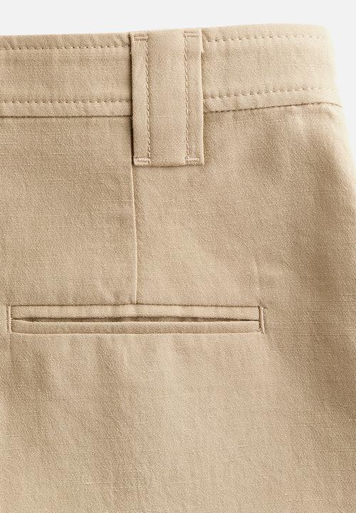 H&M - H&M Studio: Linen-blend shorts - beige