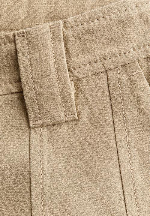 H&M - H&M Studio: Linen-blend shorts - beige