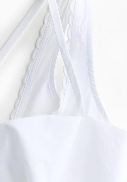 H&M - H&M Studio: Layered poplin dress - white