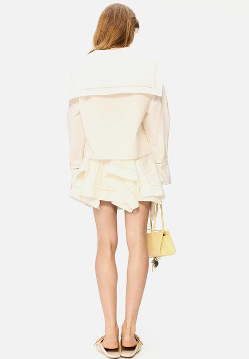H&M - H&M Studio: Sailor-collared poplin blouse - cream