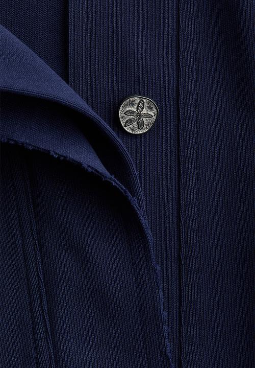 H&M - H&M Studio: Cotton polo shirt - navy blue