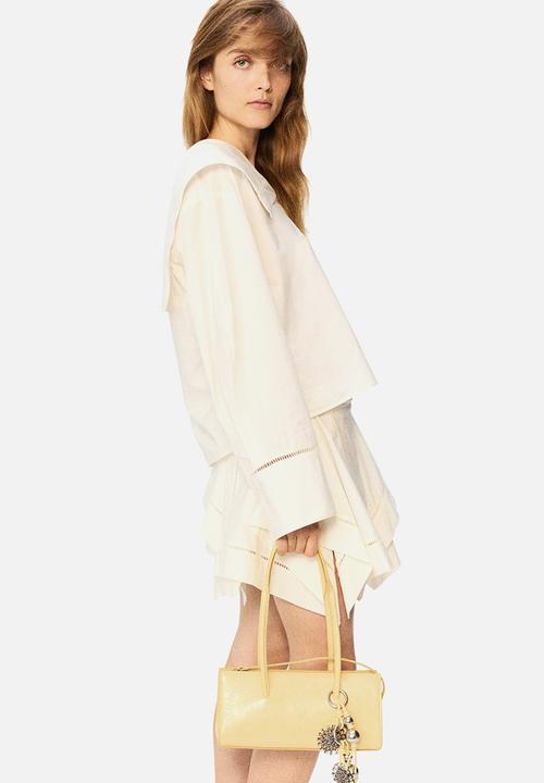 H&M - H&M Studio: Small leather shoulder bag - light yellow