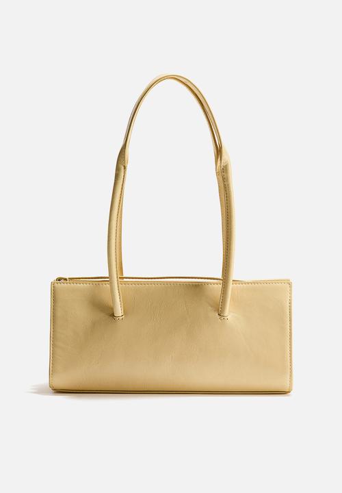 H&M - H&M Studio: Small leather shoulder bag - light yellow