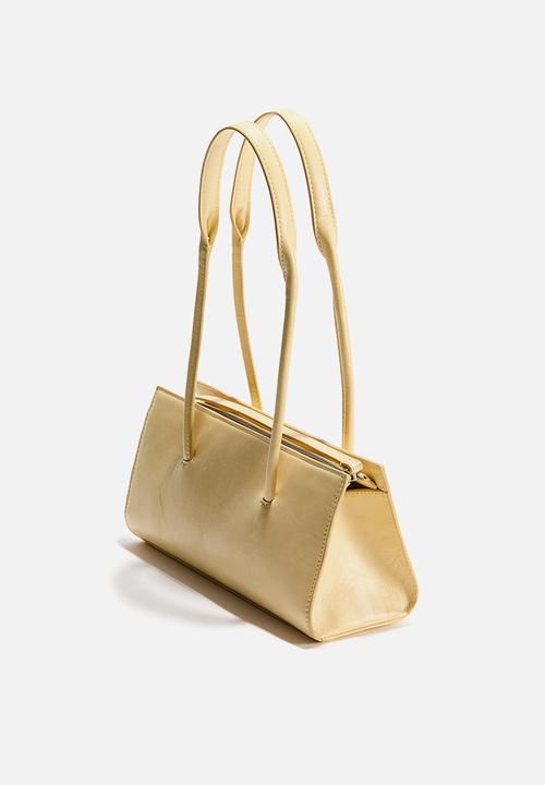 H&M - H&M Studio: Small leather shoulder bag - light yellow