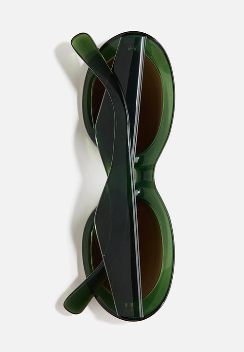 H&M - H&M Studio: Oval sunglasses - green