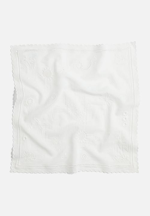 H&M - H&M Studio: Broderie anglaise scarf - white