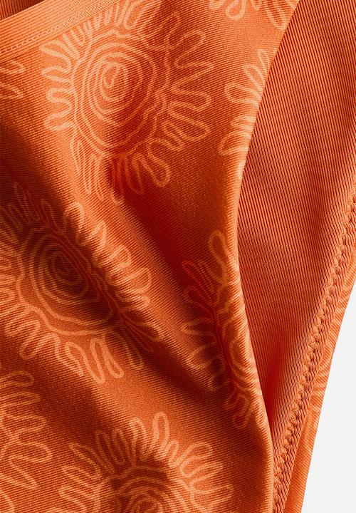 H&M - H&M Studio: Printed bikini bottoms - orange/sunflowers
