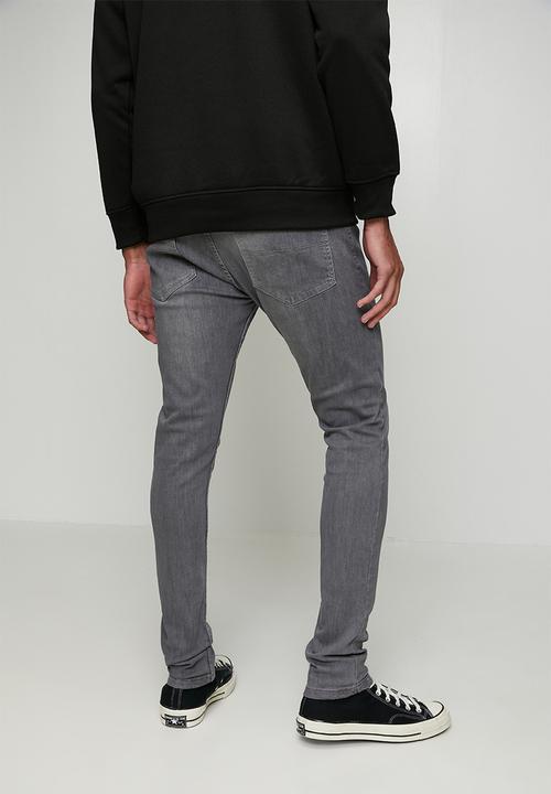 Brave Soul - Denim Skinny Fit Jean - Grey Reg Length