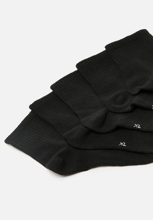 Pop Candy - 5 pack crew socks - black