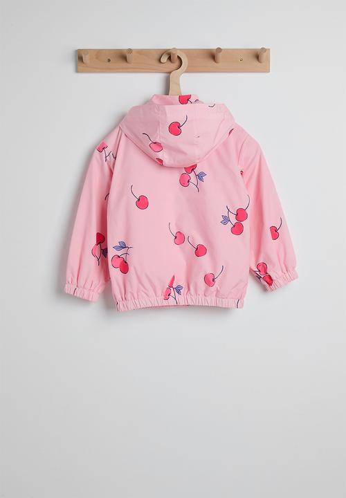 Pop Candy - Aop hooded zipper jacket - pink/cherries