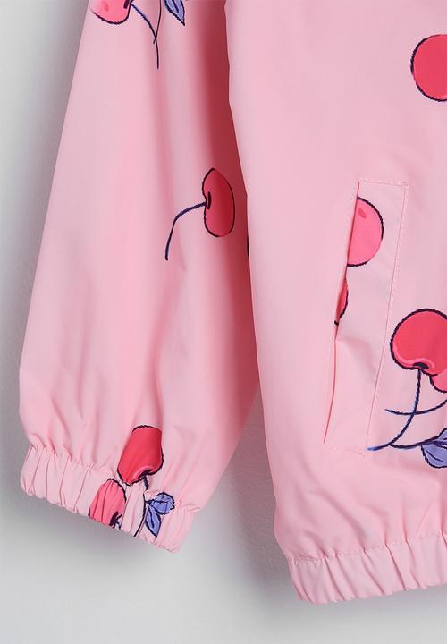 Pop Candy - Aop hooded zipper jacket - pink/cherries