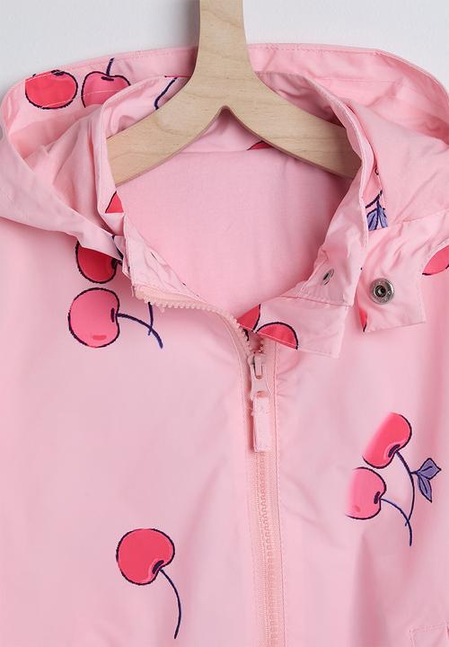 Pop Candy - Aop hooded zipper jacket - pink/cherries