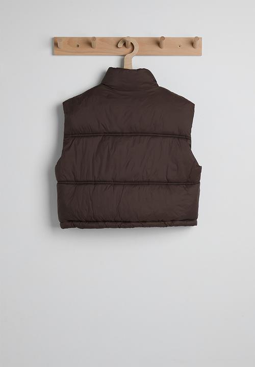 Pop Candy - Puffer vest - burgundy