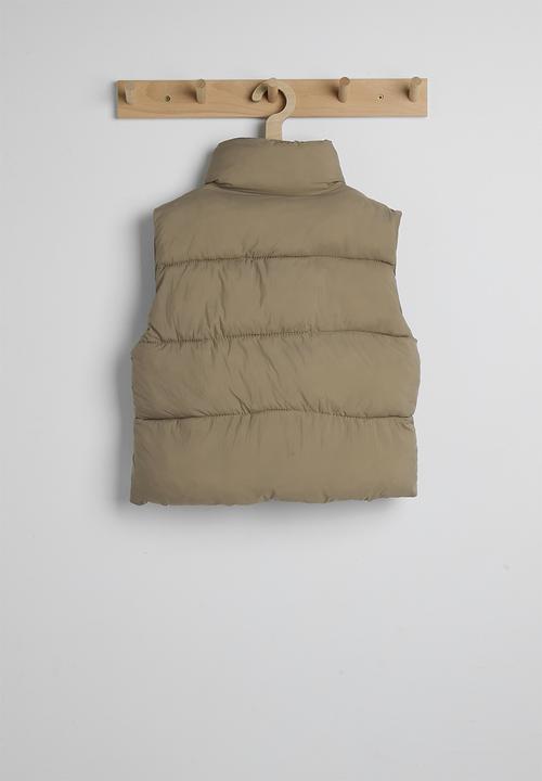 Pop Candy - Puffer vest - khaki