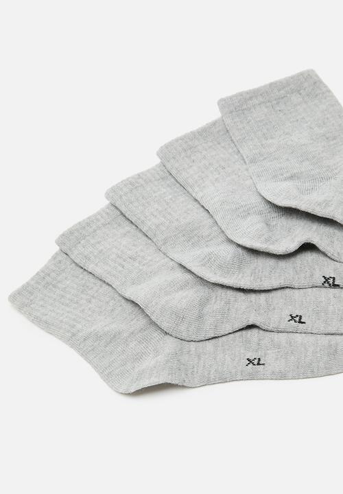 Pop Candy - 5 pack crew socks - grey
