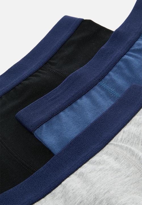 Pop Candy - 3 pack trunks - grey/navy/black