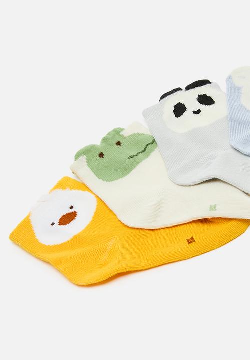 Pop Candy - 4 pack baby crew socks - multi colour