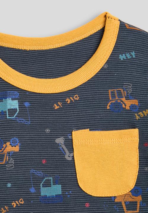 Pop Candy - Pj set - navy/mustard/multi